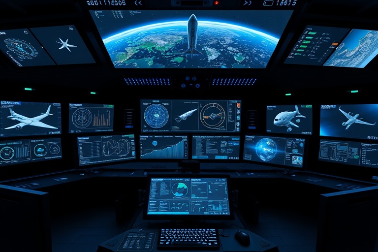 Aerospace mission control interface
